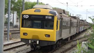 Blue Diesel Loco Comes to Park, Units Doing Manuevers, Tow Damaged Unit to Entrocamento