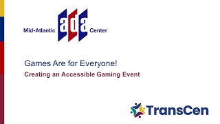 Games Are for Everyone! Creating an Accessible Gaming Event