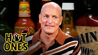 Woody Harrelson Goes Through Hell While Eating Spicy Wings | Hot Ones