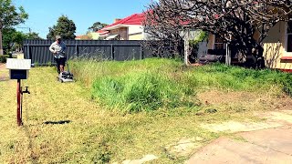 OVERGROWN yard is brought back to LIFE for FREE!