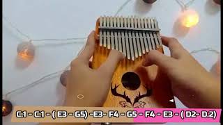 Beauty and Madness Kalimba Cover with lyrics  #kalimba #easychords