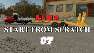 Making Money Selling Lumber - Rags to Riches - ALMA SCRATCH 07 - Farming Simulator 25