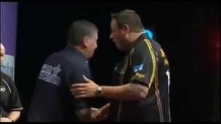 Lewis angry - Perth Darts Masters 2015