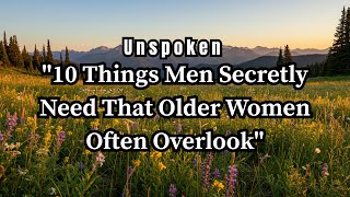 Unspoken !!!  Things Men Secretly Need That Older Women Often Overlook