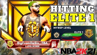HITTING ELITE 1!!!  WHILE UNDEFEATED ON LIVE STEAM!! NBA2K21 NEXT GEN