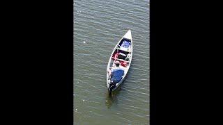 Motor on a canoe