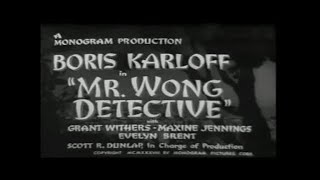 MR WONG, DETECTIVE (1938) Boris Karloff