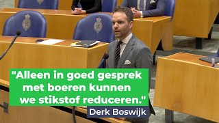Derk Boswijk - debat Stikstofproblematiek