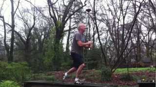 Mace Swings with Lunges