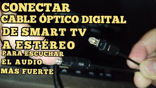 Connect TV Optical Cable to Stereo