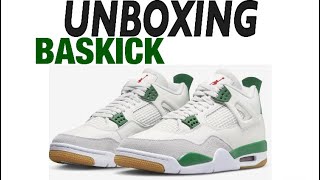 UNBOXING Jordan 4 Low Pine Green - Baskick