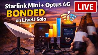 Sunset Stream: Starlink Mini + Optus 4G Bonded on LiveU Solo (With Homebrews at Crookys)