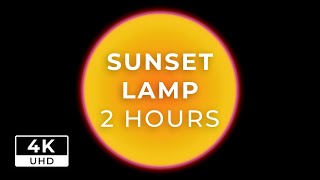 SUNSET LAMP 🌆 2 HOUR 🕑 [ Animated 2D Background - Relaxing Music 🎵  ]