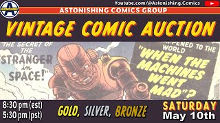 VINTAGE COMIC AUCTION: Live Saturday 5/10/25 8:35 est / 5:35 pst