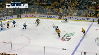 Zadorov sits Josi down with this hit