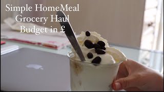 Grocery Haul | Budget 18£ a Week meal |  Simple Living
