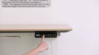 Setting the Max & Min height position