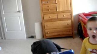 my kids headbanging to runaway.hail the villian so funny!