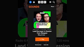 Land Surveyor - Interviewed by Marc Riley  :  January 14th 2026 / BBC Radio 6  / Josef K / 14.01.26