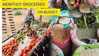 HOW I SHOP FOR MONTHLY GROCERIES ON BUDGET IN LOCAL SHOPS IN UGANDA/Living alone #2026 