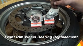 Front Rim Wheel Bearing Replacement on the FJR1300