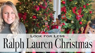 🌲Ralph Lauren Christmas on a Budget | Decorating Ideas + Dollar Tree Garland DIY