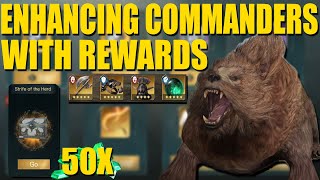 Lotr Rise To War Enhancing Commanders and gear with Season Rewards 50 Strife Mathoms and Hammers