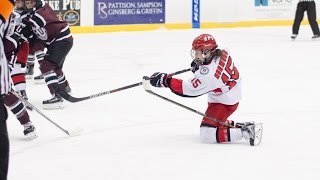 RPI TV - Laura Horwood Scores From Her Knees (RPI Women's Hockey)