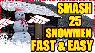 Forza Horizon 5 - How to Smash 25 Snowmen Fast & Easy During Holiday Season | Mazda of All Trades