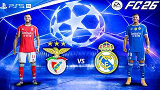 FC 26 - Real Madrid Vs Benfica - UEFA UCL Match - Round of 32 Match- PS5™ Pro [4K60]