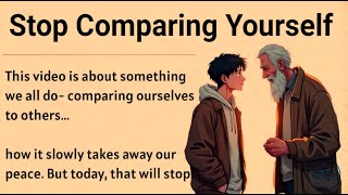 Stop Comparing Yourself || Learn English Through Story Level 1 🔥 || Improve Your English Fluency ✅