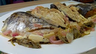 MAPAPA ASIM KILIG KA SA SARAP! | PAKSIW NA ULO NG SALMON SA ALAGAW | PAKSIW NA ISDA @kasimple