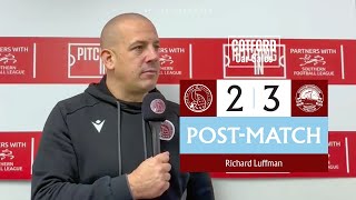 “We Have Only Ourselves to Blame for the Poor Start” | Manager Richard Luffman on Gosport Defeat