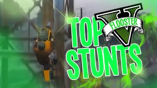 SICK WALLRIDE TO TOWER STUNT! (GTA 5 Top 5 Stunts)