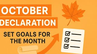 October Declaration ✨ Finish 2025 Strong with This 3-Month Plan #scripting#manifestation#goalsetting