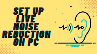 How to Set up Live Noise Reduction on your PC