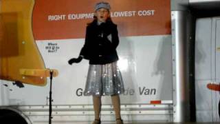 Annabel at Burlingame Tree Lighting Ceremony 120409