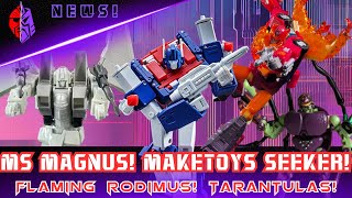 Magic Square Mini-MP Magnus! Another Maketoys Seeker! A Flaming Rodimus! Robot Toys Tarantulas!!