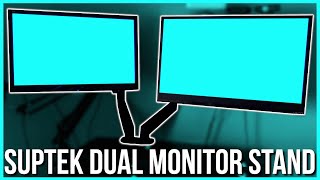 Suptek Dual Monitor Mount Stand Unboxing (No Talking)
