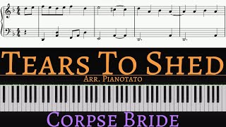 Tears To Shed (Emily's Song) - Tim Burton's Corpse Bride, Danny Elfman | Piano cover by Pianotato