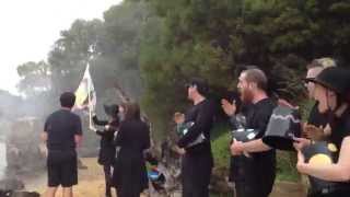 Excerpts from The End of Things (boat, fire, flag, drum) 2014 - Snapcat