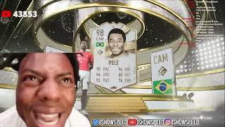 iShowSpeed PACKS PELE AND LOSES HIS MIND!! 😂 #rip