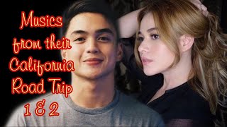 Bea Alonzo and Dominic Roque California Road trip 1&2 music playlists #BeaDom