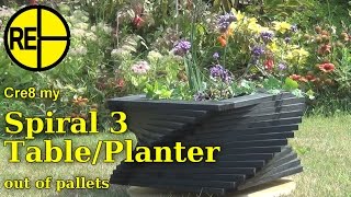 Make a Garden Planter or Side Table from Pallets - A Cre8 Build