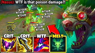 Twitch but I have SUPER Poison that MELTS you from full health (HUGE CRITS)
