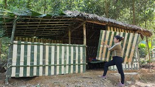 The young girl renovated and turned the abandoned house into a new home. Ly Phuc Ca