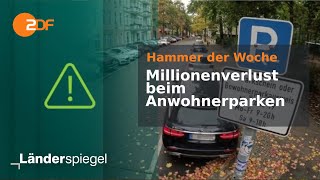 Millionenverlust beim Anwohnerparken | Hammer der Woche vom 18.10.2025 | ZDF