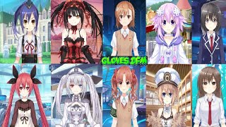 Mobile Game Collab series intro Date a live X Railgun X Neptunia X Bofuri