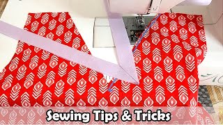 Very Useful Sewing Tips & Tricks | How to make V Shape Neckline For Beginners | Stitch By Stitch