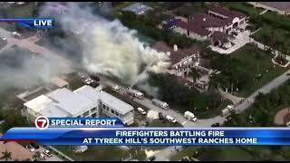 NFL Star Tyreek Hill House Is On Fire.